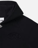 LEGACY ZIP HOODIE V2 BLACK - hood angle