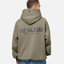 HEAVEN LOGO REFLECTIVE HOODIE CEMENT