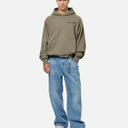 HEAVEN LOGO REFLECTIVE HOODIE CEMENT