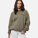 HEAVEN LOGO REFLECTIVE HOODIE CEMENT