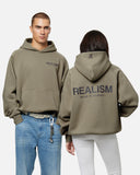 HEAVEN LOGO REFLECTIVE HOODIE CEMENT