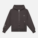 RADIANT ZIP HOODIE ASPHALT