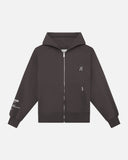 RADIANT ZIP HOODIE ASPHALT