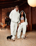 CORE BASICS ZIP HOODIE OATMEAL