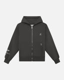 RADIANT ZIP HOODIE ASPHALT