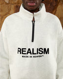 ELITE HALF ZIP SWEATER OATMEAL