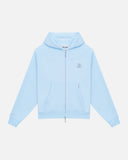 REALISM X DERRIMUT GYM OLD SCHOOL ECHO ZIP HOODIE BABY BLUE