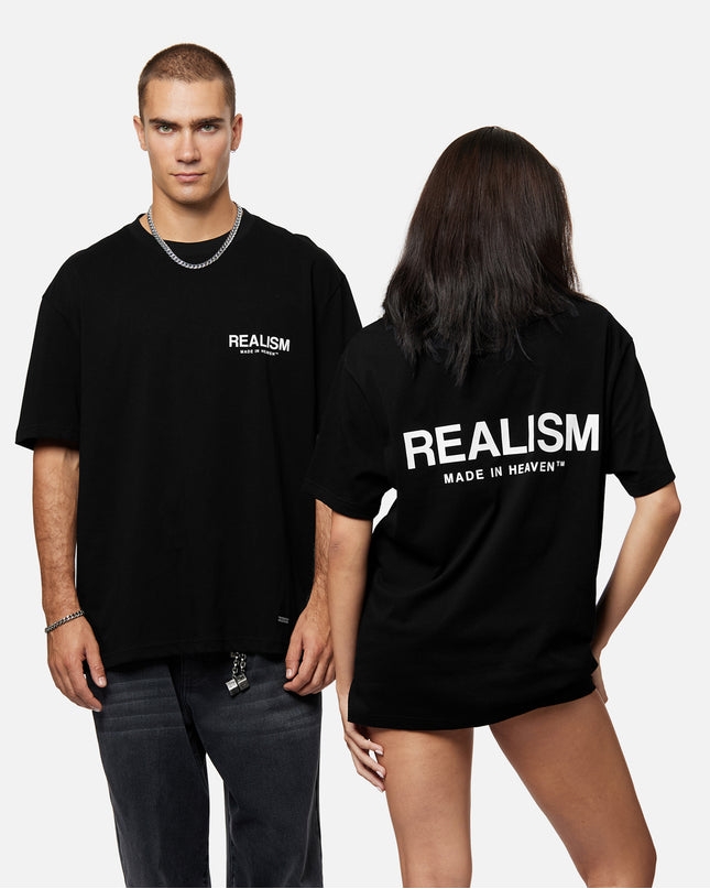 HEAVEN LOGO TEE JET BLACK