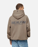HEAVEN LOGO REFLECTIVE HOODIE CEMENT