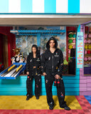 REALISM AND DISNEY BACK TO FRONT SWEATPANTS OPEN LEG BLACK