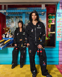 REALISM AND DISNEY BACK TO FRONT SWEATPANTS OPEN LEG BLACK