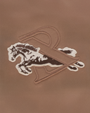 HORSE PATCH ZIP HOODIE EARTH