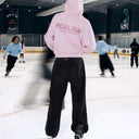 GLIMMER LOGO HOODIE POWDER PINK