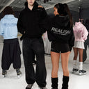 GLIMMER LOGO HOODIE BLACK