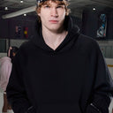 GLIMMER LOGO HOODIE BLACK