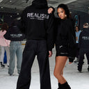 GLIMMER LOGO HOODIE BLACK