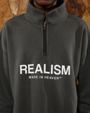 ELITE HALF ZIP SWEATER ASPHALT