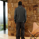 ELITE HALF ZIP SWEATER ASPHALT