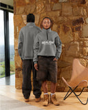 ELITE HALF ZIP SWEATER COOL GREY