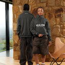 ELITE HALF ZIP SWEATER ASPHALT
