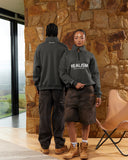 ELITE HALF ZIP SWEATER ASPHALT