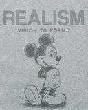 REALISM AND DISNEY MICKEY SKETCH HOODIE GREY MARLE