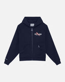 STRIDE ZIP HOODIE NAVY