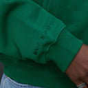 STUDIO ZIP HOODIE PINE GREEN