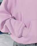 GLIMMER LOGO HOODIE POWDER LILAC