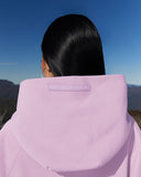 GLIMMER LOGO HOODIE POWDER LILAC