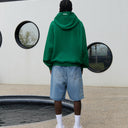 STUDIO ZIP HOODIE PINE GREEN