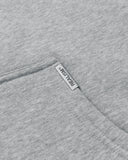 LEGACY ZIP HOODIE V2 GREY MARLE - pocket tag