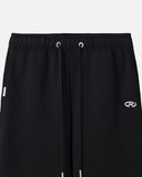 RADIANT SWEATPANTS OPEN LEG V2 BLACK - front detail