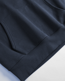 VISION LOGO HOODIE ROYAL NAVY - fabric fold